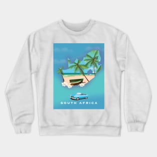 South Africa Map Crewneck Sweatshirt